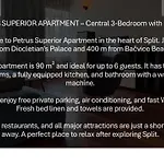 Petrus Superior - Spacious Three-room - Prestigious Location Near Diocletian's Palace And Bacvice - The Restaurants Within Walking Distance - Free Parking Provided *